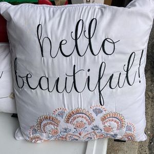 Hello Beautiful Throw Pillows Follow your Heart rectangle Pillow set